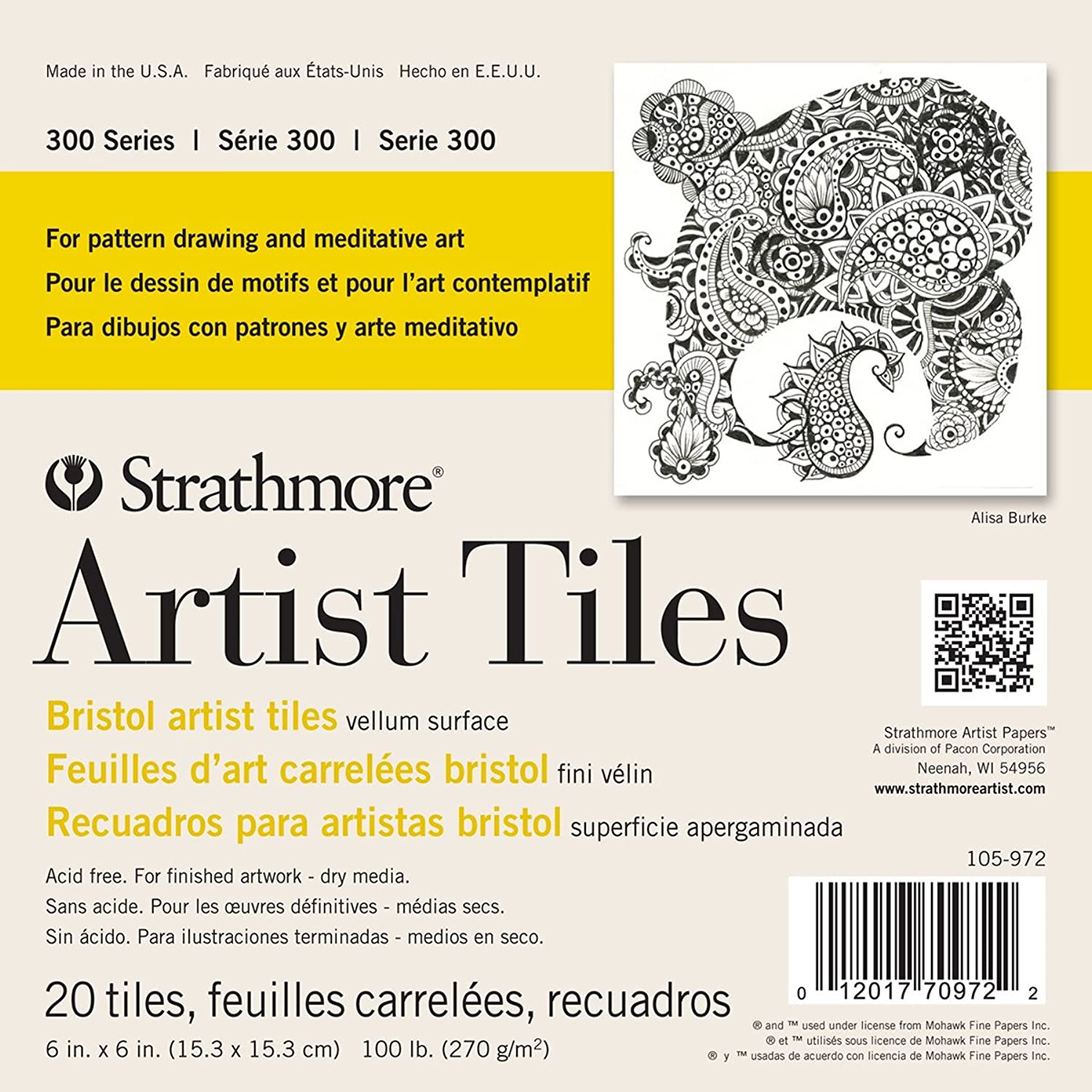 11 x 17 Inches 1 Strathmore Paper 300 Series Sequential Art Bristol White 24 Sheets Smooth